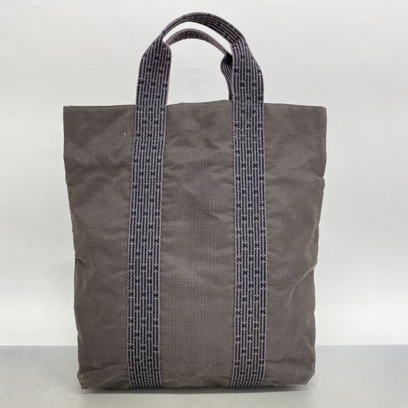 Hermès Herline Grey Canvas tote - Picture 1 of 10